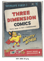 Mighty Mouse Three Dimension Comics #1a © October 1953 St Johns 2nd print